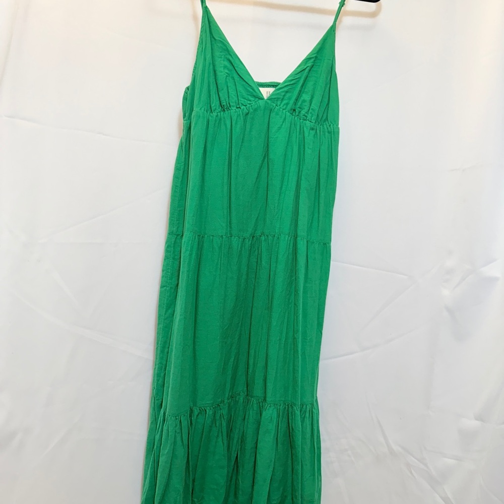 Green Sleeveless Maxi Dress